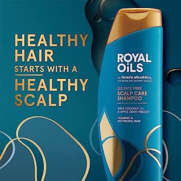 Revitalize Curly Hair with Royal Oils Shampoo - Anti-Dandruff & Hydrating 12.8 Fl Oz