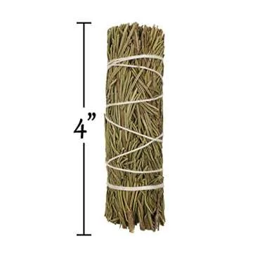 Dried Rosemary Incense Sticks for Spiritual Cleansing, Home Fragrance, Witchcraft Supplies, Meditation Accessories - 4" Long - 3 Pack - Alternative Imagination