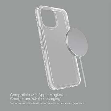 OtterBox iPhone 13 Pro Max & iPhone 12 Pro Max Symmetry Series Case - Clear, Ultra-Sleek, Wireless Charging Compatible, Raised Edges Protect Camera & Screen