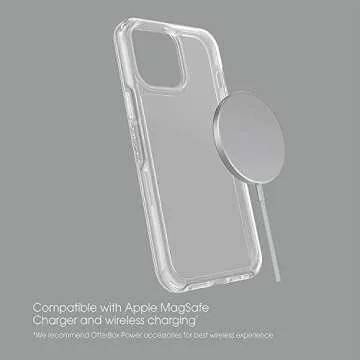 OtterBox iPhone 13 Pro Max & iPhone 12 Pro Max Symmetry Series Case - Clear, Ultra-Sleek, Wireless Charging Compatible, Raised Edges Protect Camera & Screen