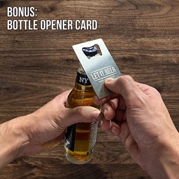 Beer Chiller Sticks for Bottles - Set of 2 Stainless Steel Cooling Chillers - Gift for Him - Birthday Gifts for Men and Women - Inexpensive Chillsner Beer Lovers