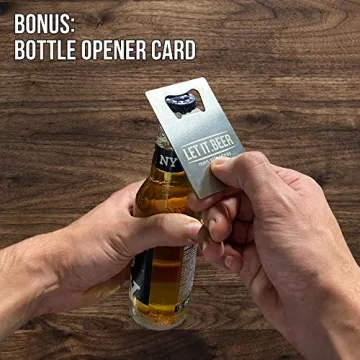 Beer Chiller Sticks for Bottles - Set of 2 Stainless Steel Cooling Chillers - Gift for Him - Birthday Gifts for Men and Women - Inexpensive Chillsner Beer Lovers