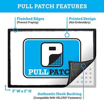 Taekwondo Martial Arts World Federation Morale Patch | Hook and Loop Attach for Hats, Jeans, Vest, Coat | 2x3 in | by Pull Patch