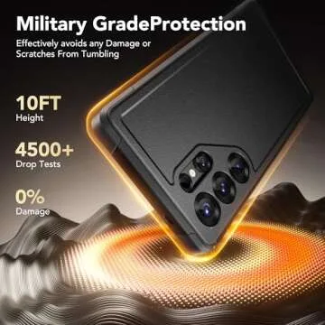 SuydanBox Magnetic for Samsung Galaxy S25 Ultra Case, Compatible with MagSafe, [2 Privacy Screen Protectors] Slim Military Grade Protection Shockproof Phone Case for Samsung S25 Ultra 6.8",Black