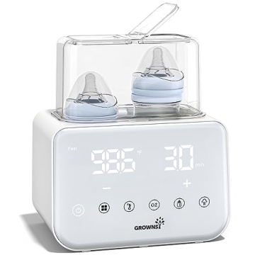 Grownsy 10-in-1 Baby Bottle Warmer with Accurate Temp Control