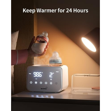 Grownsy 10-in-1 Baby Bottle Warmer with Accurate Temp Control