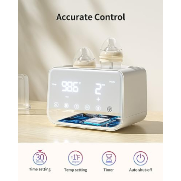 Grownsy 10-in-1 Baby Bottle Warmer with Accurate Temp Control