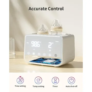 Grownsy 10-in-1 Baby Bottle Warmer with Accurate Temp Control