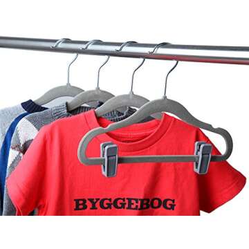 Finnhomy Velvet Hangers 30-Pack Non-Slip for Kids