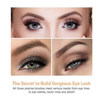 Premium 16 Pcs Eye Makeup Brushes Set for All Ages