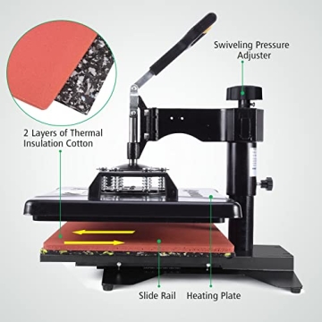Slendor 5 in 1 Heat Press Machine Perfect for Custom Gifts