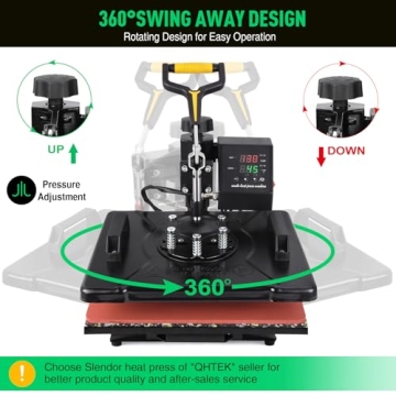 Slendor 5 in 1 Heat Press Machine Perfect for Custom Gifts