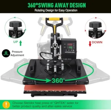 Slendor 5 in 1 Heat Press Machine Perfect for Custom Gifts