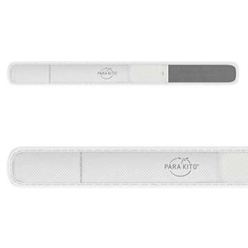 PARA'KITO Mosquito Insect & Bug Protection Wristband - Mosquito Stickers, Bug Spray Alternative Essentials for Beach, Camping, Desert Hiking - Natural Essential Oils (White)