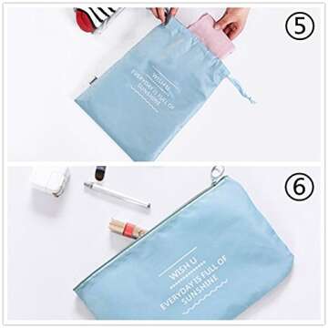 OEE 9pcs Luggage Packing Organizers Packing Cubes Set for Travel