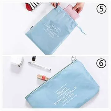 OEE 9pcs Luggage Packing Organizers Packing Cubes Set for Travel