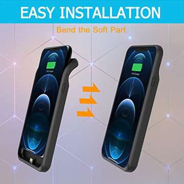 KCKEM iPhone 12 Pro Max Battery Case - 8500mAh Backup Pack