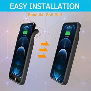 KCKEM iPhone 12 Pro Max Battery Case - 8500mAh Backup Pack