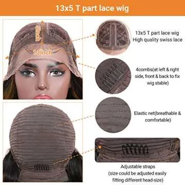 Nadula Ombre FB30 Brown Highlight Lace Front Wig 14inch