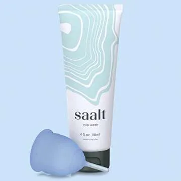 Saalt Menstrual Cup Wash - Made in USA - Premium Formula for Silicone Menstrual Cups (4 oz)