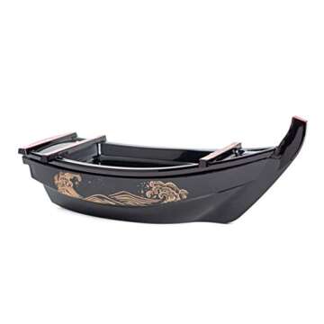 Elegant Japanese Sushi Boat Serving Tray for Entertaining