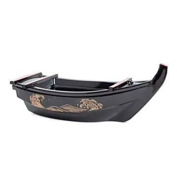 Elegant Japanese Sushi Boat Serving Tray for Entertaining