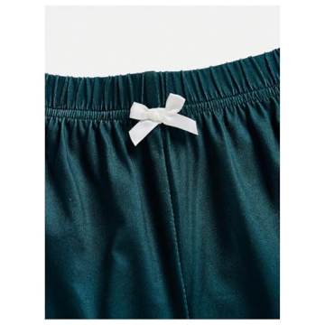 Milumia Women's Plaid Bow Front Pajama Sleep Shorts