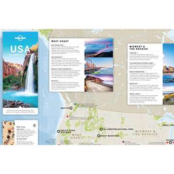 USA Planning Map for Easy Road Trip Organization and Travel