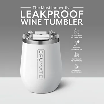 Brumate Uncork'D XL 14Oz Wine Glass, Ice White, One Size,