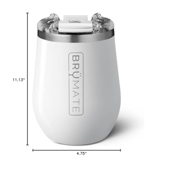 Brumate Uncork'D XL 14Oz Wine Glass, Ice White, One Size,