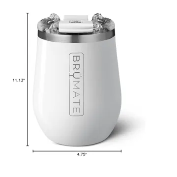 Brumate Uncork'D XL 14Oz Wine Glass, Ice White, One Size,
