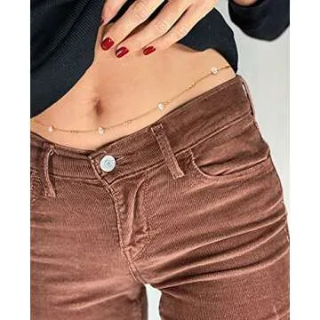 PEARLADA Baroque Pearl Waist Beads 18k Gold Belly Chain Sexy Beach Bikini Body Chain Trendy Boho Waist Jewelry Dainty Beach Accessories