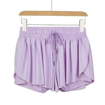 Flowy Athletic Shorts for Women Gym Yoga Workout Running Sport Soccer Sweat Short Spandex Butterfly ...