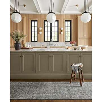 Loloi Jean Stoffer Katherine Collection Area Rug - Ocean/Gold