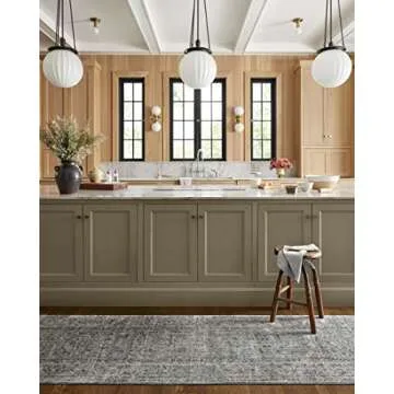 Loloi Jean Stoffer Katherine Collection Area Rug - Ocean/Gold