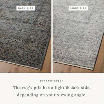 Loloi Jean Stoffer Katherine Collection Area Rug - Ocean/Gold
