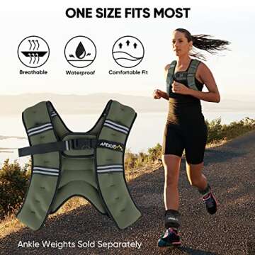 APEXUP Weighted Vest for Ultimate Workout Performance