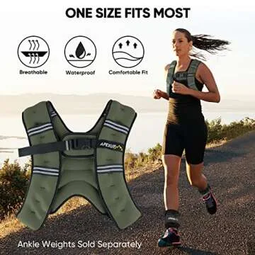 APEXUP Weighted Vest for Ultimate Workout Performance