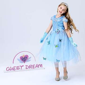 Magical Guest Dream Cinderella Dress for Toddlers - Enchanting Fairy Costume Party Dress
