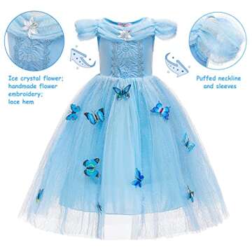 Magical Cinderella Dress for Girls - Toddler Fairy Costume