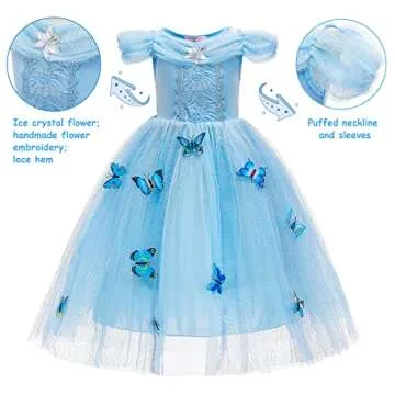 Magical Cinderella Dress for Girls - Toddler Fairy Costume