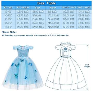 Magical Cinderella Dress for Girls - Toddler Fairy Costume