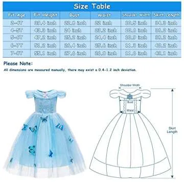 Magical Cinderella Dress for Girls - Toddler Fairy Costume