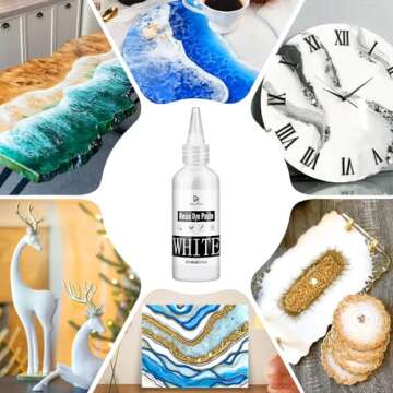 High Concentrated White Epoxy Resin Pigment Paste 3.4 fl. oz