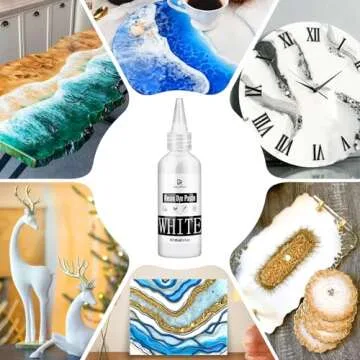 High Concentrated White Epoxy Resin Pigment Paste 3.4 fl. oz