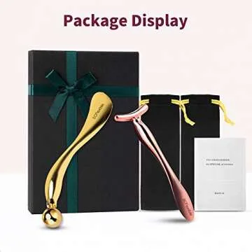 2PCS Adorable Eye Face Cream Applicator Tool, Metal Skincare Spatula Men Women Gift