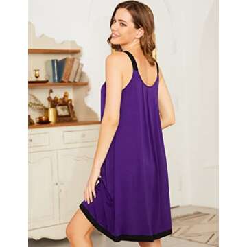 Stylish Ekouaer Cotton Nightgown for Women