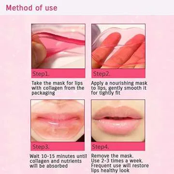 Jakuva Collagen Lip Mask - 30PCS Hydrating Lip Care