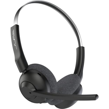 JLab Go Work Pop On-Ear Wireless Headset - Premium Audio for Work and Play