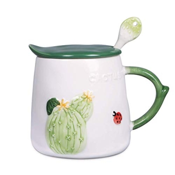 Asmwo Funny Cactus Mug Ceramic Coffee Mug for Tea